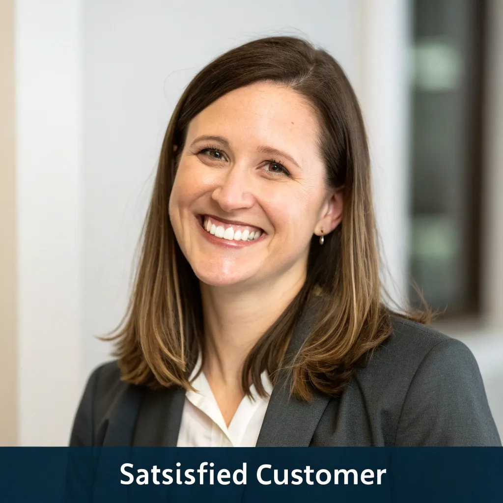 Professional headshot of Emily Johnson, a satisfied customer